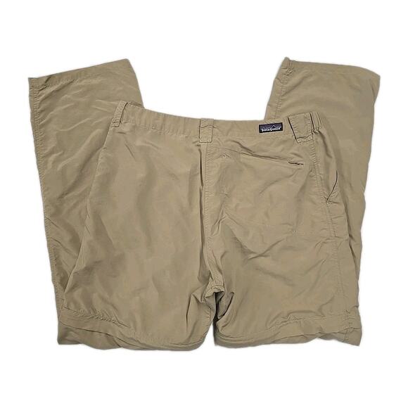 Patagonia Mens Island Hopper Zip-Off Nylon Pants Sz L Beige Convertible Hiking - Picture 3 of 16